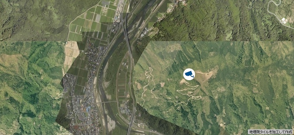 霊石山航空写真